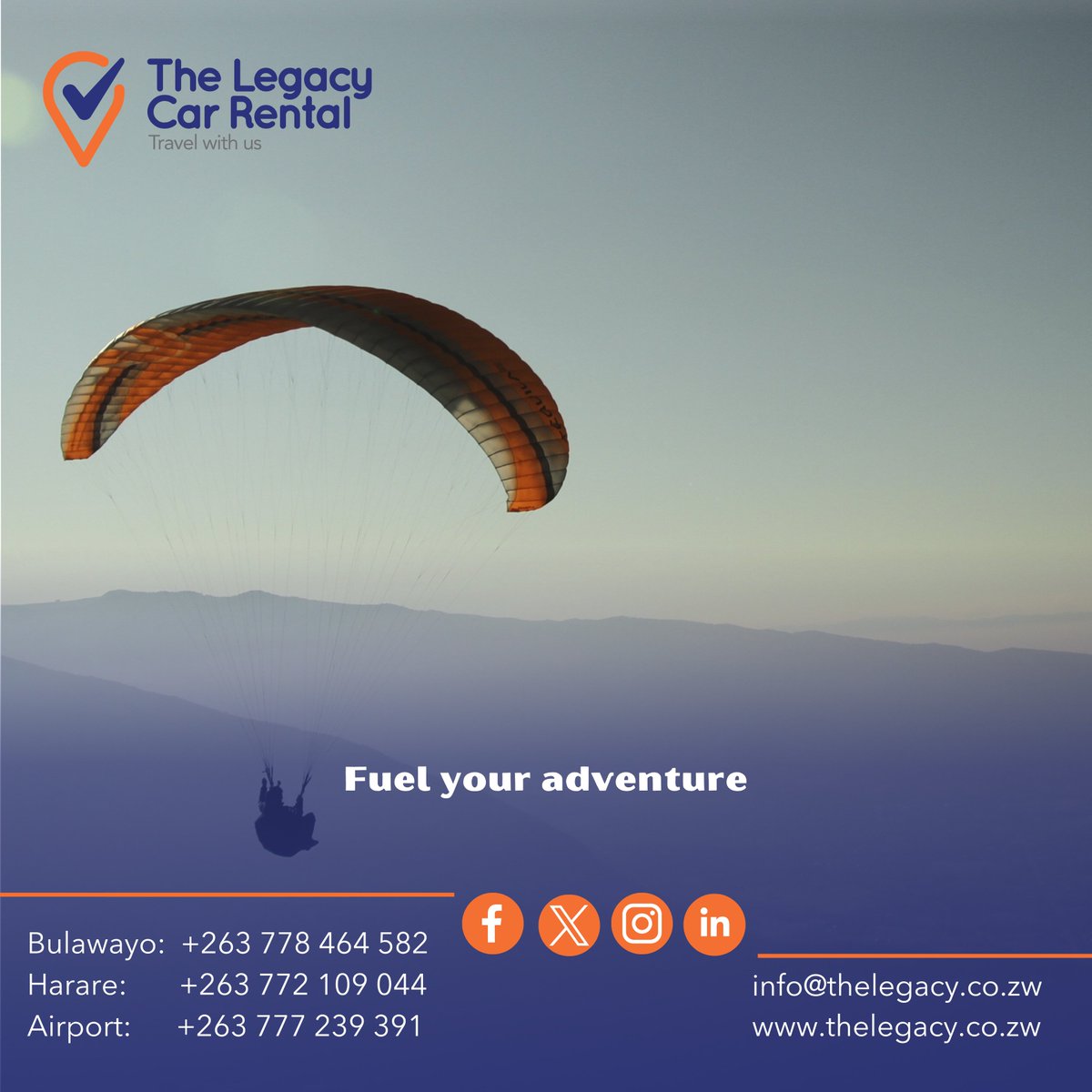 legacy_rental's tweet photo. Where are you headed? Whether it's a quick getaway or a road trip, we have the perfect ride to get you there.

Book your car today and make those weekend plans a reality!
#weekendvibes #TravelWithUs #RoadTripReady #TheLegacyCarRental #Zimbabwe #rentacar #weekendgetaway #adventure https://t.co/8CvahBaZ80