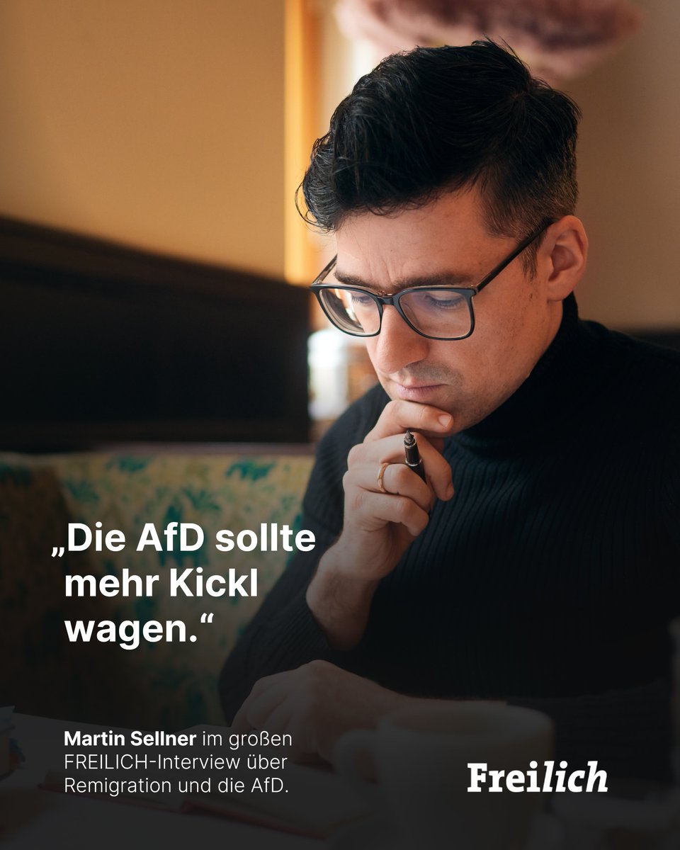 Freilich Magazin (@freilichmagazin) on Twitter photo „Die AfD sollte mehr Kickl wagen“, sagt <a href="/Martin_Sellner/">Martin Sellner</a> im exklusiven FREILICH-Interview in der August-Ausgabe. Ein Gespräch über Remigration, <a href="/KrahMax/">Dr. Maximilian Krah MdB</a>, Assimilation, Parallelgesellschaften – und warum Deutschland der Schlüssel zur Wende ist. „Die AfD sollte mehr Kickl wagen“, sagt <a href="/Martin_Sellner/">Martin Sellner</a> im exklusiven FREILICH-Interview in der August-Ausgabe. Ein Gespräch über Remigration, <a href="/KrahMax/">Dr. Maximilian Krah MdB</a>, Assimilation, Parallelgesellschaften – und warum Deutschland der Schlüssel zur Wende ist.