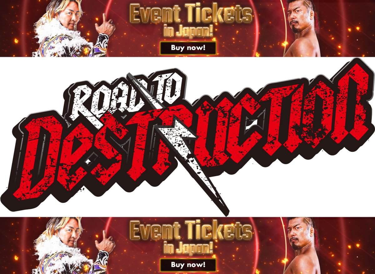 🎟️ TICKETS ON SALE! 🌟
Be there at Korakuen Hall for Road to Destruction, September 13!

Experience the energy—there’s NOTHING like NJPW LIVE! 🔥

Get your tickets in English NOW 👉 l-tike.com/st1/njpwos/sit…

#njpw #njdest