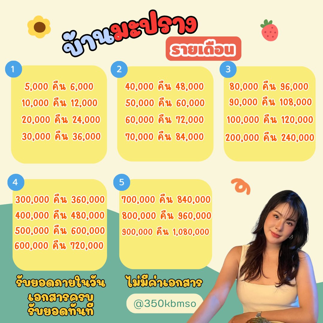 sfemarak's tweet photo. 🟢ปล่อยกู้รายเดือน🟢
✨หมุนเงินไม่ทัน✨ค่าเทอม✨ปิดบัตร

🤑 กู้ได้ทุกอาชีพรวดเร็วทันใจ
🤟 ปิดยอดก่อนกำหนดมีส่วนลดให้

🧸ส.จ เดม Line หน้า Bio ตอบไวกว่า
  #กู้เงิน #เงินกู้ #กู้เงินออนไลน์ #กู้เงินรายเดือน  #กู้เงินด่วน  #ปล่อยกู้ #ปล่อยกู้รายเดือน https://t.co/Pr7IPb7WKp