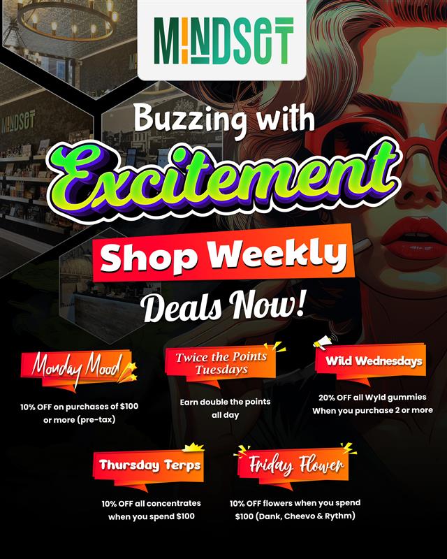 mindsetshop_ny's tweet image. 🌿 Terps, 🍬 gummies &amp;amp; more — deals all week at MINDSET! 

⚡ Don’t miss your day to save! 🛒🔥

#BuzzWithUs #WeeklyDeals #VibeRight #DailyDeals #WeeklySteals #StayLifted #MindsetDeals #mindsettarrytown #NewYork #Tarrytown