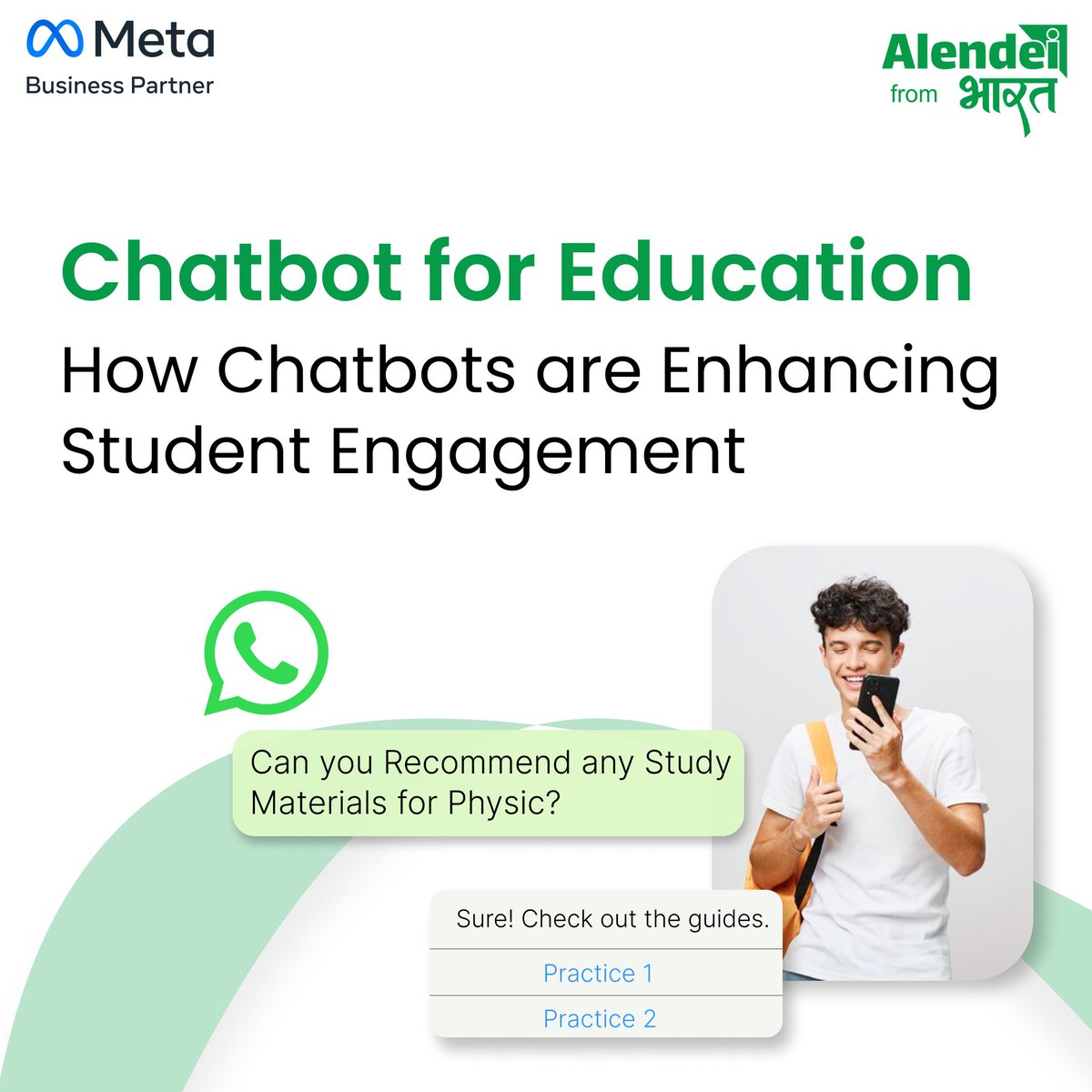 alendei_'s tweet image. From answering student queries to recommending study materials — AI chatbots are enhancing engagement and making learning smarter, faster, and more interactive. 📚✨

#EdTech #AIChatbot #StudentEngagement #DigitalLearning #EducationInnovation