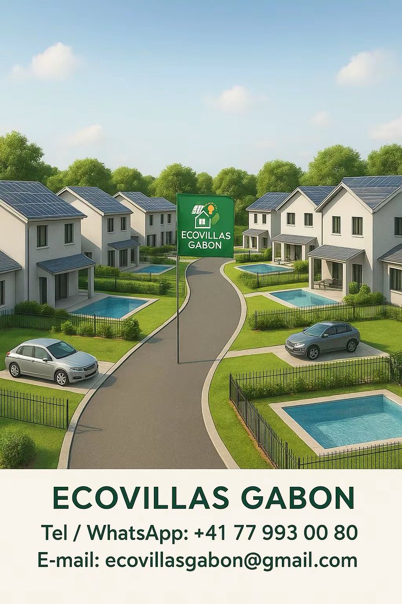 ango_mba's tweet photo. Fini les unités EDAN. Fini les coupures d’électricité. Choisissez EcoVillas Gabon, le confort durable. https://t.co/hy6zA5baiR