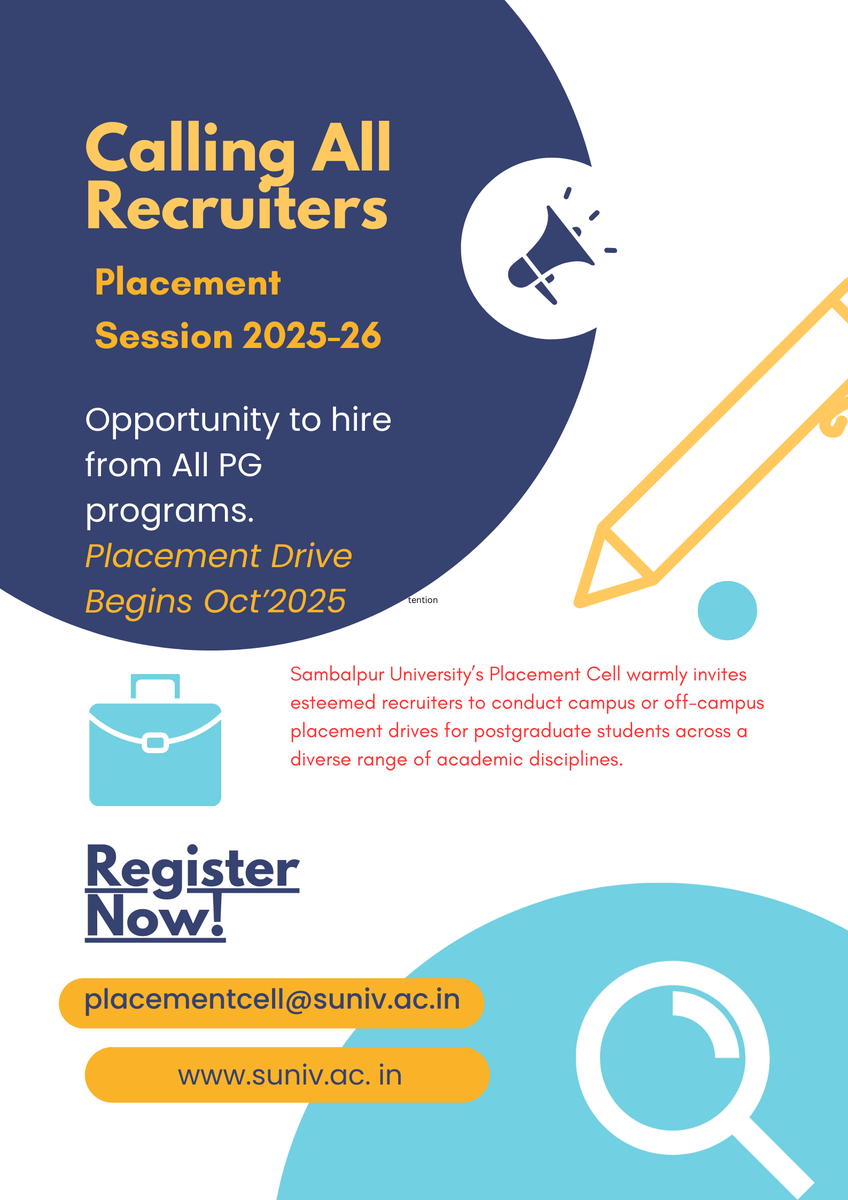 PLACEMENTCELLSU's tweet photo. We look forward to hearing from you. Please share your hiring requirements for 2025–26, or alternatively, you may provide the details through this form. #CampusRecruitment #HiringNow https://t.co/K1cVtMKz56