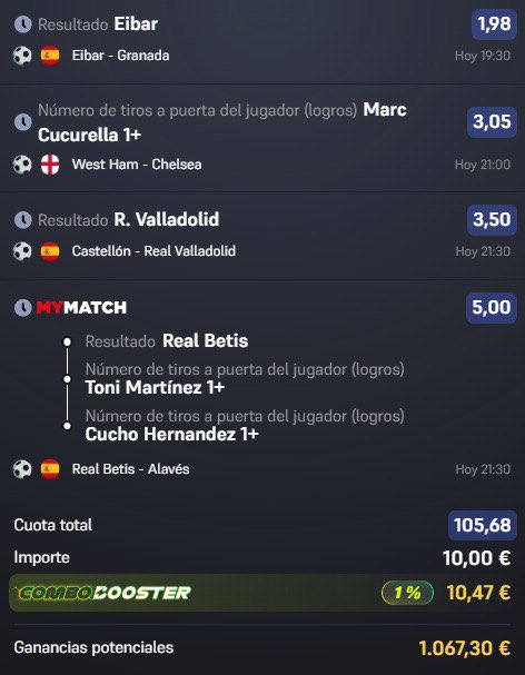 Si hacemos ✅ en esta apuesta voy a sortear 100€ entre todos los que cumplan los requisitos 👇

🔸 Dar RT y MG

🔸 Seguir está cuenta 

Por nuestro canal además llevamos dos más para hoy 👇

t.me/+-_JeAe_wPx8wZ…