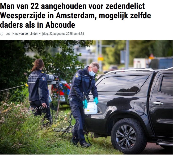LowikRonald's tweet photo. Dit dus …
#Amsterdam #Abcoude #AZC #omvolking #architecten #asielzoekers #grenzendicht @2eKamertweets
Welingelichte Kringen - “De verdachte is aangehouden in een asielzoekerscentrum van het Centraal Orgaan opvang asielzoekers (COA).”
https://t.co/BgiHStYyBH https://t.co/nRekvKbdEN
