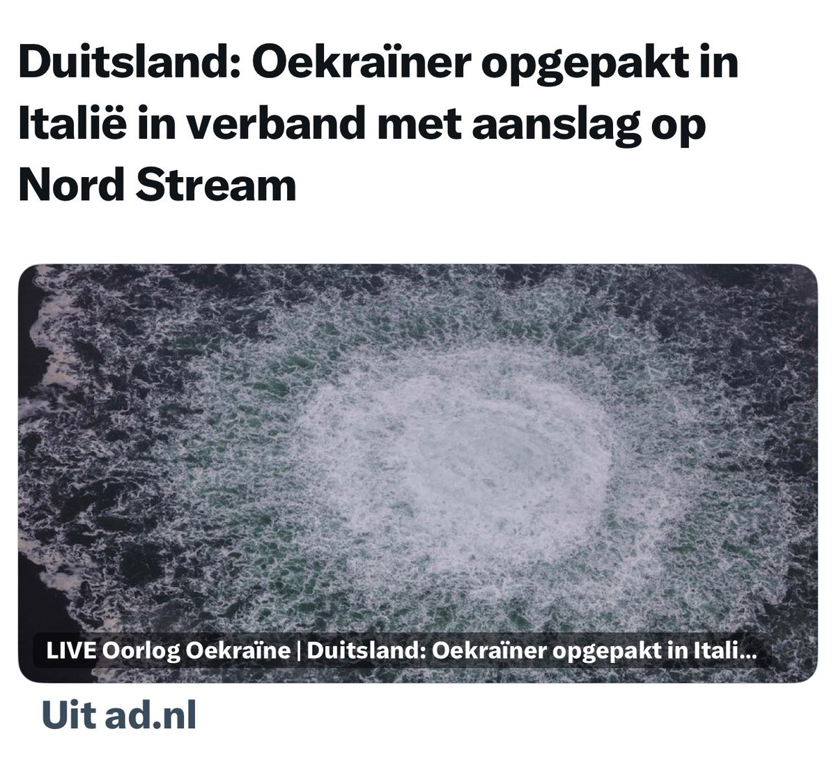 Ik snap niet dat dit nieuwsbericht hier zomaar voorbij gaat.
Dit heeft gezorgd dat alles veel duurder is geworden. Ja ook de huizen. Een dure pijpleiding slopen en dan zonder te lachen om geld vragen bij de landen waar de pijpleiding voor bedoeld was.