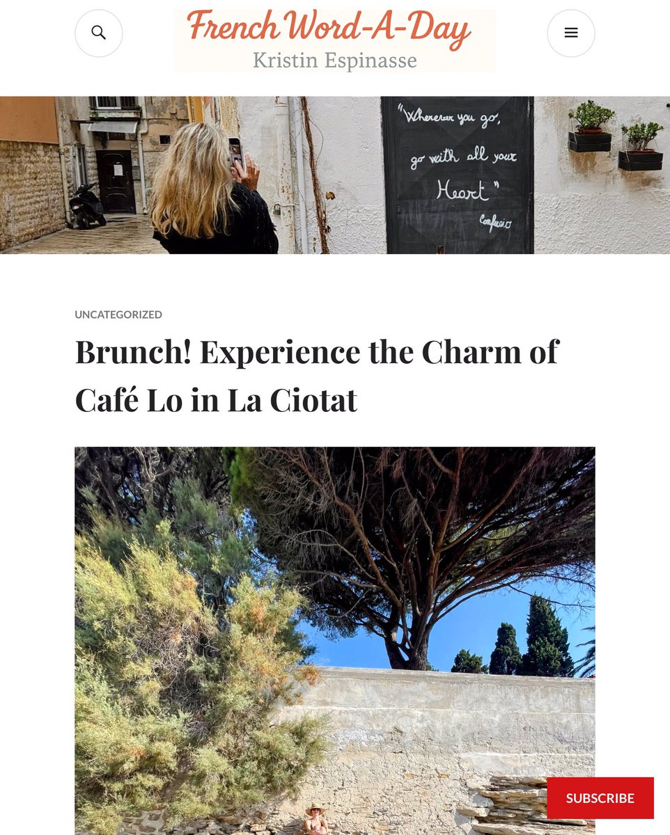 KristiEspinasse's tweet photo. Brunch! Experience the Charm of Café Lo in La Ciotat &amp; learn today’s charming French word: https://t.co/paP64O7tOb https://t.co/CKltItSvDL