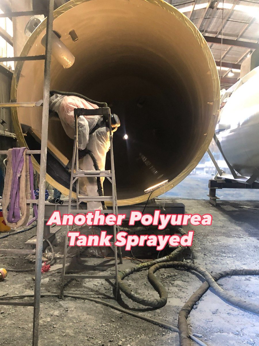 BlastPaint's tweet photo. Another Polyurea Tank Sprayed 

#polyurea #polyureacoating #steel #tank #watertreatment #infrastrutture #industrial #painting #paint #blastitcleanitpaintit https://t.co/AlbhfcLoq2