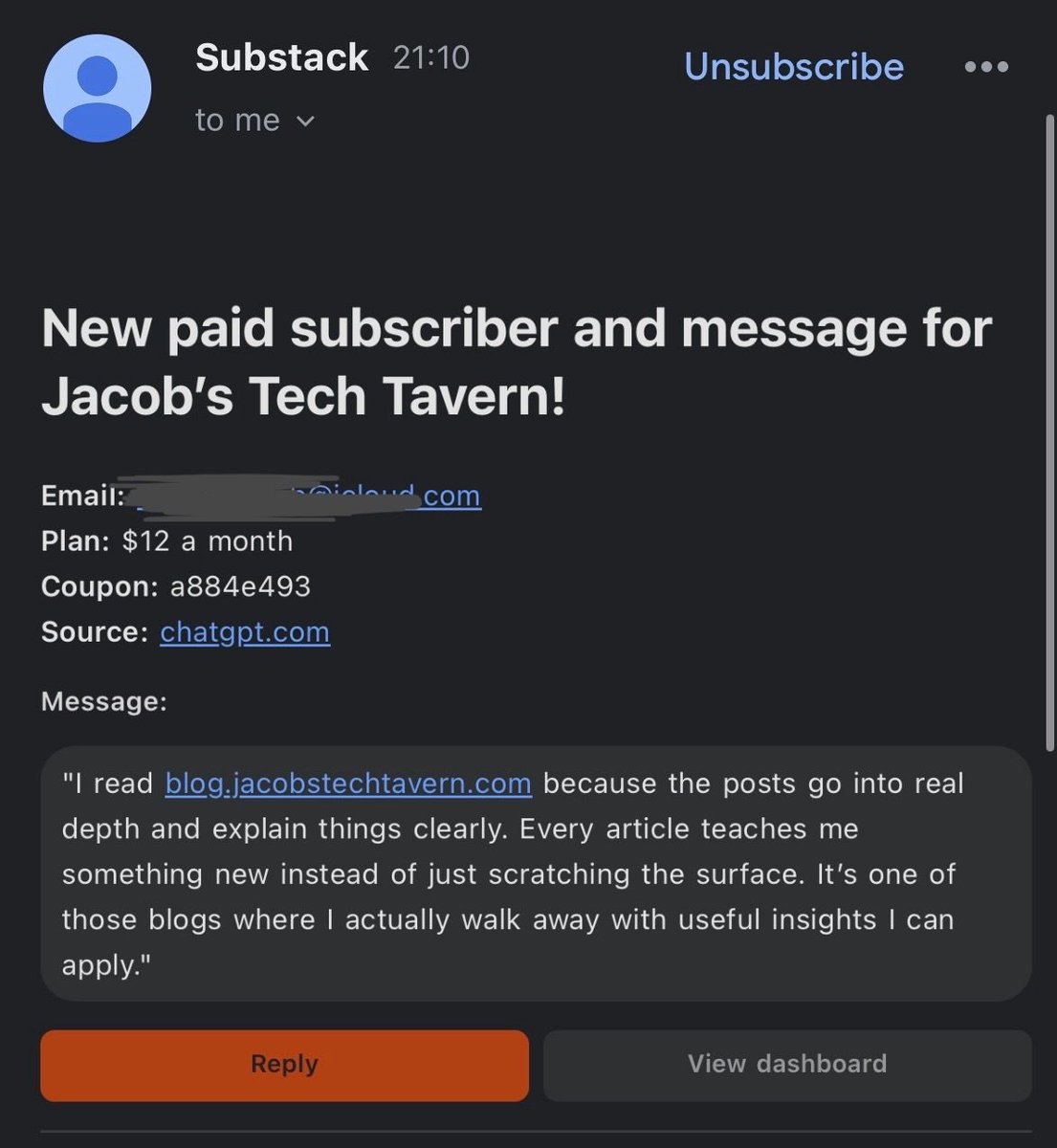 Hooray, a new paid subscriber! Wait — what was that source?!