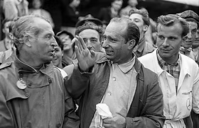 MsportXtra's tweet photo. #F1 #OnThisDay, August 22nd 1954, at the Brengarten circuit for the last time, it was Juan Manuel Fangio in the @MercedesAMGF1 that won the #SwissGP ahead of polesitter José Froilán González (@ScuderiaFerrari ) and Hans Hermann. https://t.co/OnYntekqCI #MsportXtra @UnracedF1 https://t.co/yb39YUYkLI