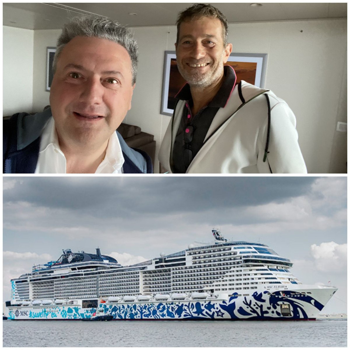 pazzoperilmare's tweet image. MSC EURIBIA, CAMBIO AL COMANDO…
Qualche giorno addietro il Comandate Maresca, attraverso uno scatto ha salutato #MSCEuribia passando il comando al collega Benini.
Buone vacanze al comandante Lauro e buon vento al comandante Benini.
.
.
#Crociere #pazzoperilmare