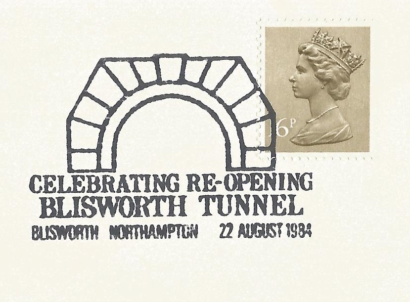 GeoffChilds1066's tweet photo. Postmark/Cover of the day
22  August  1984
Celebrating Re-Opening Blisworth Tunnel Blisworth Northampton
Geoff (GBCC) https://t.co/eCmlKYcgWY
#specialeventpostmark #specialevent #gbcovercollector #stamp #stamps #POSTMARK #postmarks #covercollector #GBCC #postmarkoftheday https://t.co/6MLImwxszn