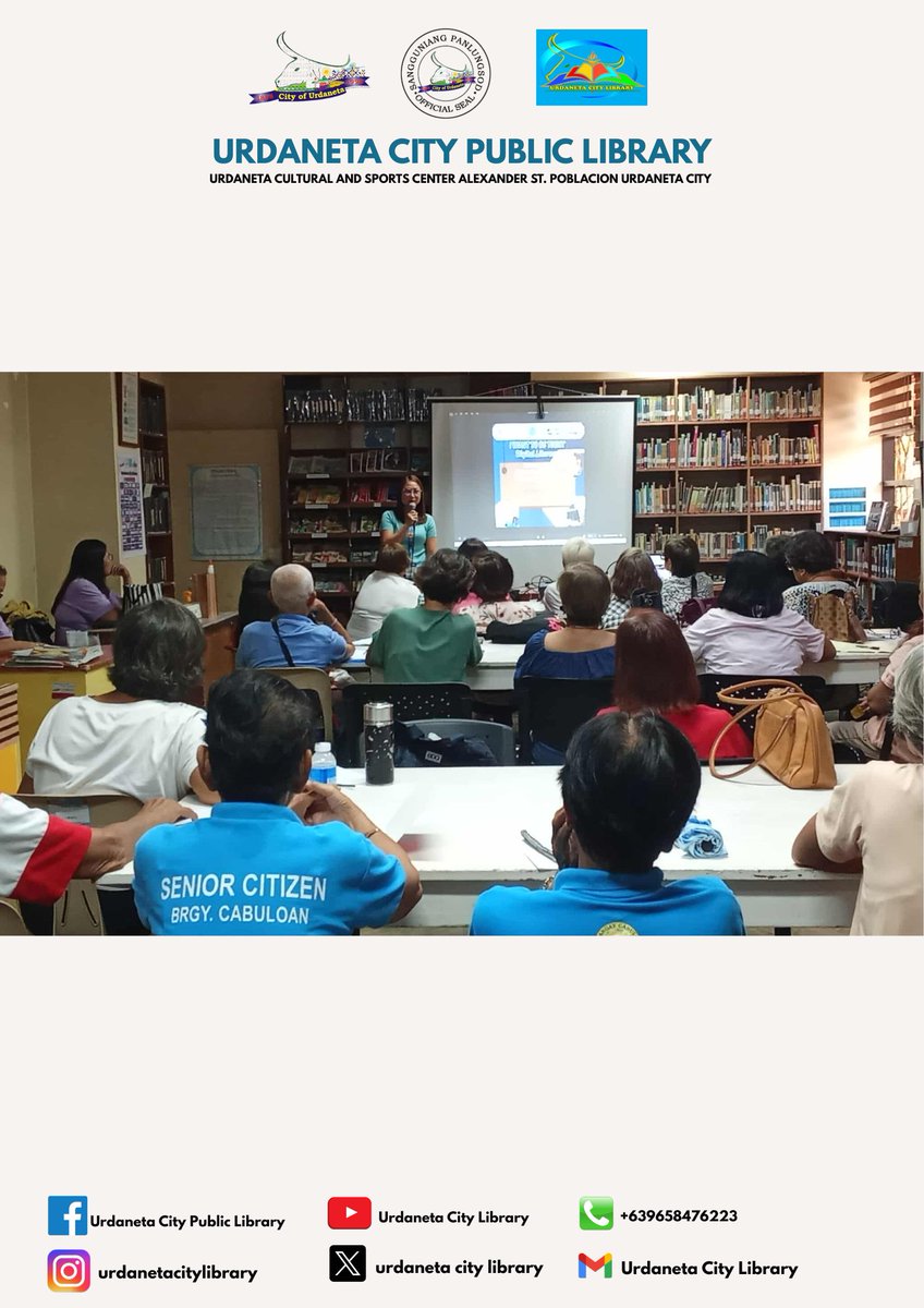 urdanetacitylib's tweet photo. Day 1
Batch 1
“I Want to Be Techy: Let’s Explore the Web” Empowering Seniors, Strengthening Community! https://t.co/VceKgKOCxw
