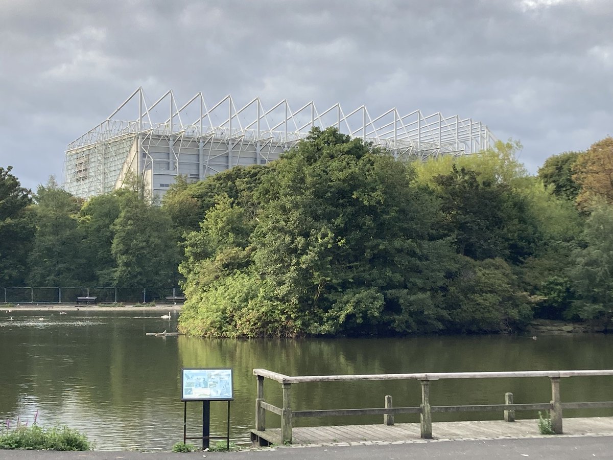 Office for the day - Leazes Park in the shadow of St James!
