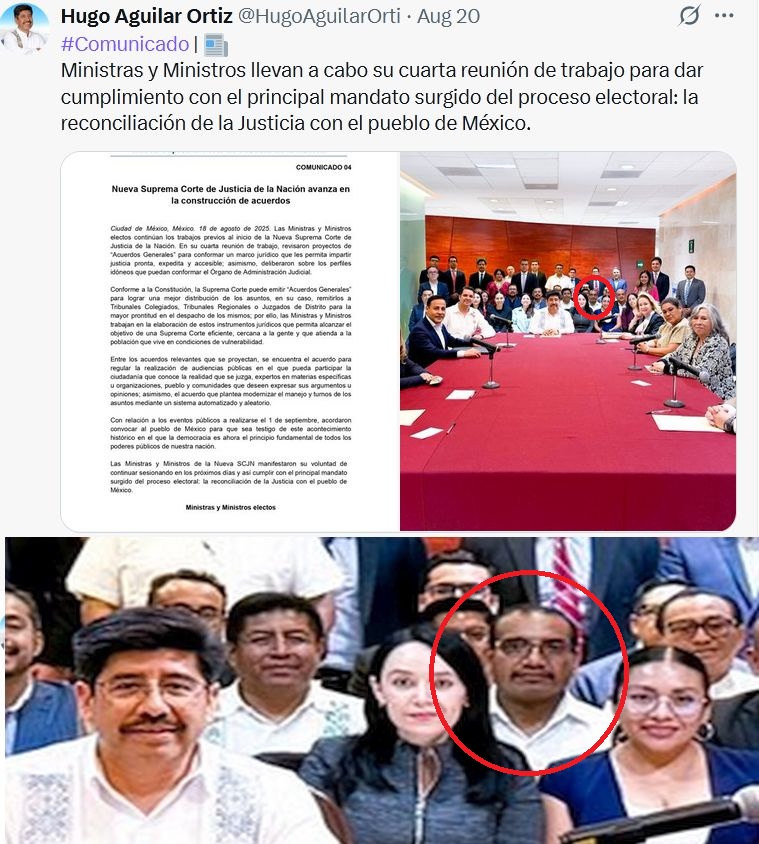 Shion (@chicshion) on Twitter photo Apenas ayer <a href="/HugoAguilarOrti/">Hugo Aguilar Ortiz</a> presumía una reunion de trabajo donde ya vemos al vividor racista de vidulfo rosales, q llamo "pinches indios piojosos" a los padres de los 43, integrado a la SCJN
El dizque luchador social anti estado termino con huesote del malvado estado Apenas ayer <a href="/HugoAguilarOrti/">Hugo Aguilar Ortiz</a> presumía una reunion de trabajo donde ya vemos al vividor racista de vidulfo rosales, q llamo "pinches indios piojosos" a los padres de los 43, integrado a la SCJN
El dizque luchador social anti estado termino con huesote del malvado estado