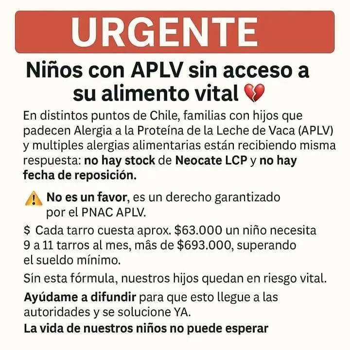 2012Ksc's tweet image. #APLV 
#NEOCATE 
#DESABASTECIMIENTO 
#PNAC-APLV