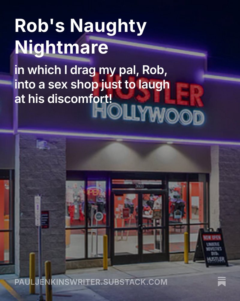 Join me as I drag my mate, Rob, into his own personal hell!

open.substack.com/pub/pauljenkin…