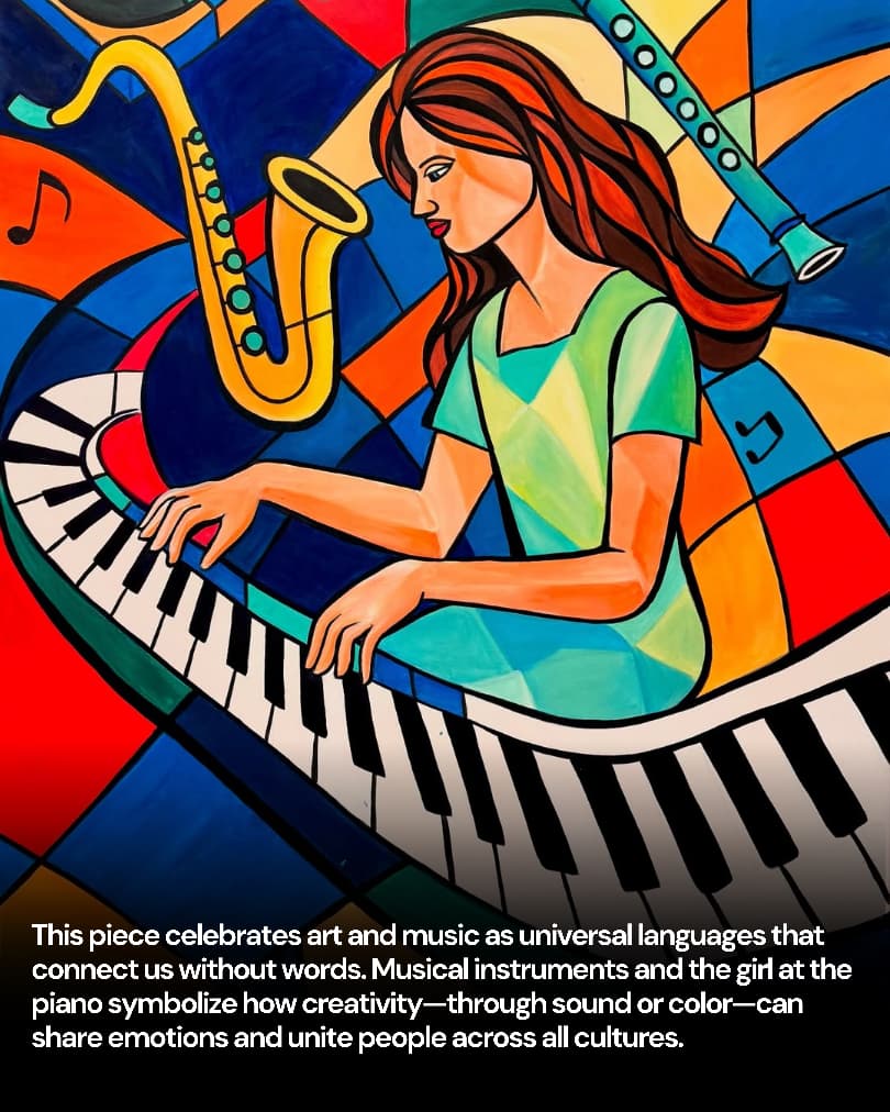 4thmonument's tweet photo. Harmony Without Words 🎶

Art + music are universal languages, connecting us beyond borders &amp; words. 🌍

This piece will be featured at the Global Peace Initiative’s upcoming event, where creativity inspires peace. 🕊️

#HarmonyWithoutWords #PeaceMonuments #ArtAndMusic https://t.co/xlr3PVyEOF