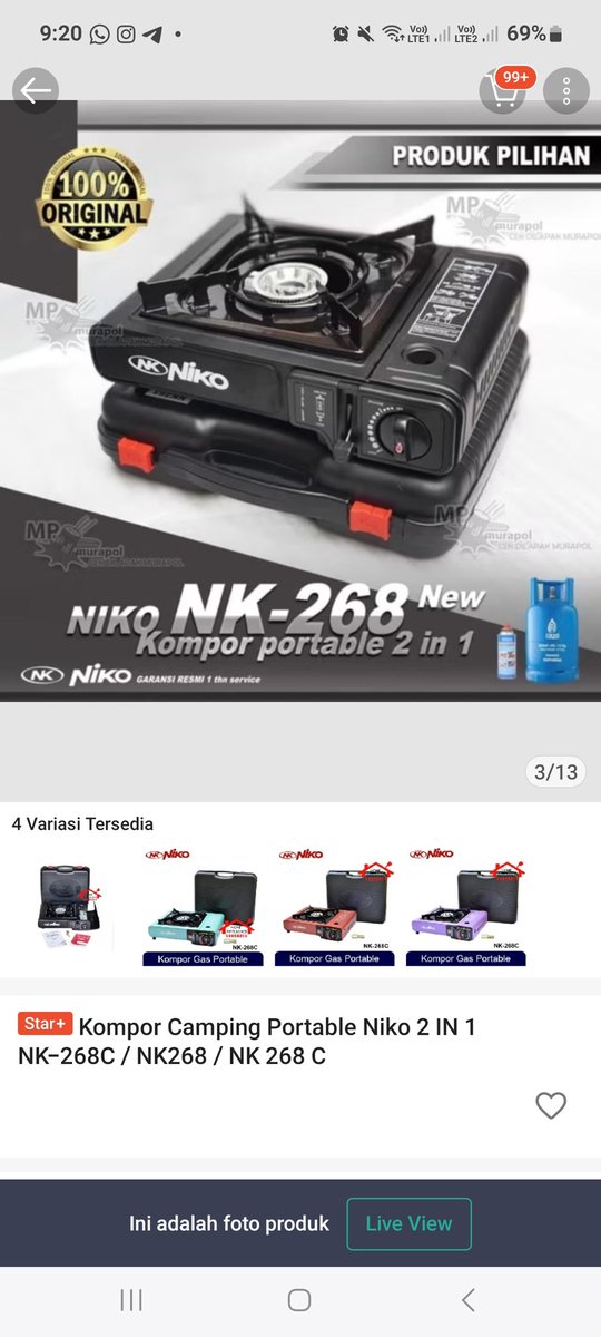 WTS kompor portable, masih belum dipake sama sekali aku jual 120k, ada stok 3 pcs!! kl mau sekalian sm grill pan juga bisaa, cus DM.