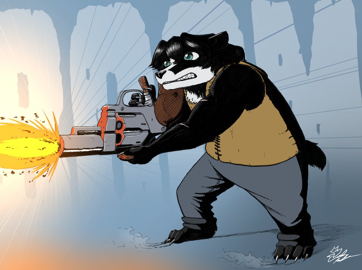 Halflite (@halflite_alt) on Twitter photo Awesome c0mm I got from <a href="/FalloutFoxArt/">FalloutFox</a> of my character Peach wielding her firearm! Apologies to all the gun nuts. Awesome c0mm I got from <a href="/FalloutFoxArt/">FalloutFox</a> of my character Peach wielding her firearm! Apologies to all the gun nuts.