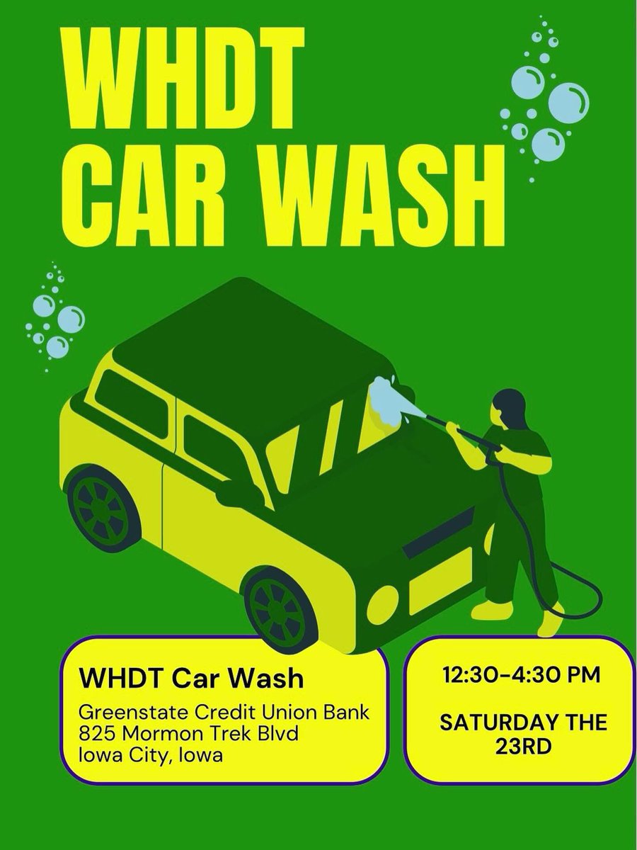Get your car washed and help the West High Dance Team this Saturday!
