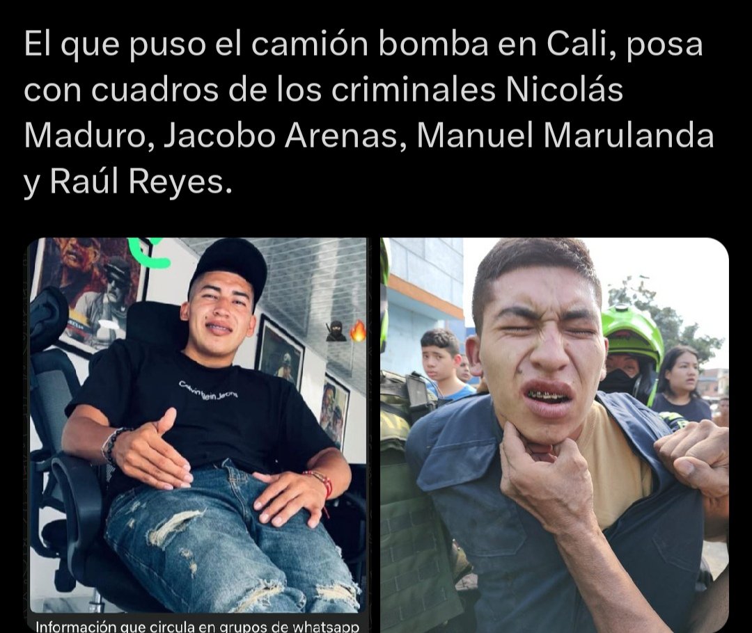 LINDA_LUZ's tweet image. 🤔🦅🇨🇴👁️‍🗨️ GRACIAS MIS  NIÑOS POR ATRAPAR AL #castroChavista MALPARIDO DEL ATENTADO COBARDE Y TERRORISTA COLOMBIA 🇨🇴 FORTALEZA A LAS FAMILIAS.