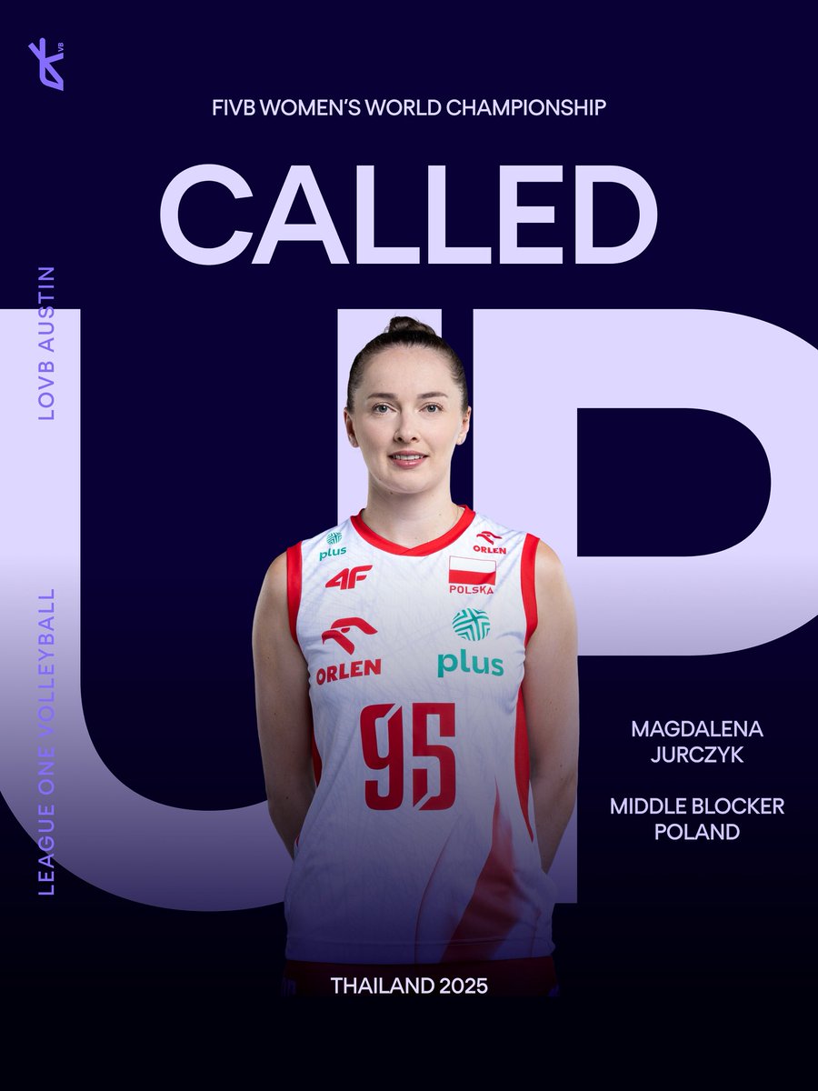 The 2025 World Championships is here‼️

Tune in to cheer on Magdalena and Team Poland🇵🇱

August 23 (8:30am CT) vs. Vietnam
August 25 (8:30am CT) vs. Kenya
August 27 (8:30am CT) vs Germany

#LOVBatx