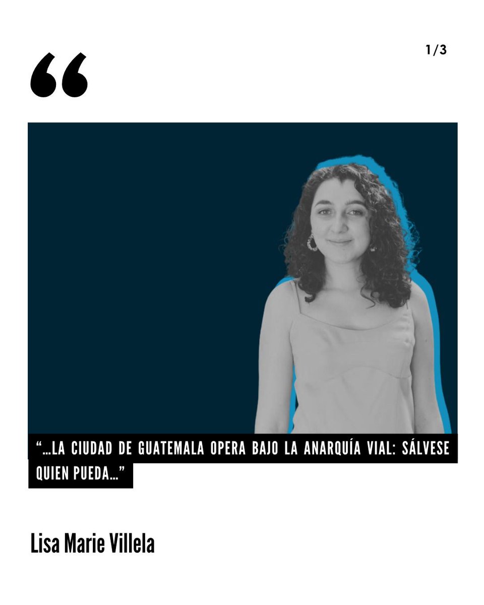 JxT_Gt's tweet photo. 🚦 Tráfico, desorden y anarquía vial: así describe Lisa Marie Villela (@lisixmariev) la realidad de transitar en Guatemala.

Un espejo de los desafíos ciudadanos que vivimos día a día.

Lee más el @lahoragt 👉 https://t.co/NgLAtetXyz

#JóvenesPorLaTransparencia https://t.co/smokh6iEyL