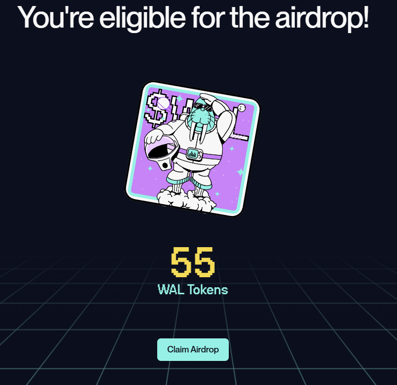 man, it pays to be a #SUI user, shout to the whole team at <a href="/WalrusProtocol/">Walrus 🦭/acc</a>. <a href="/SuiNetwork/">Sui</a> is building the web3 infrastructure. you can join or sit there and warm the bench. don't be a watcher, be a participant.