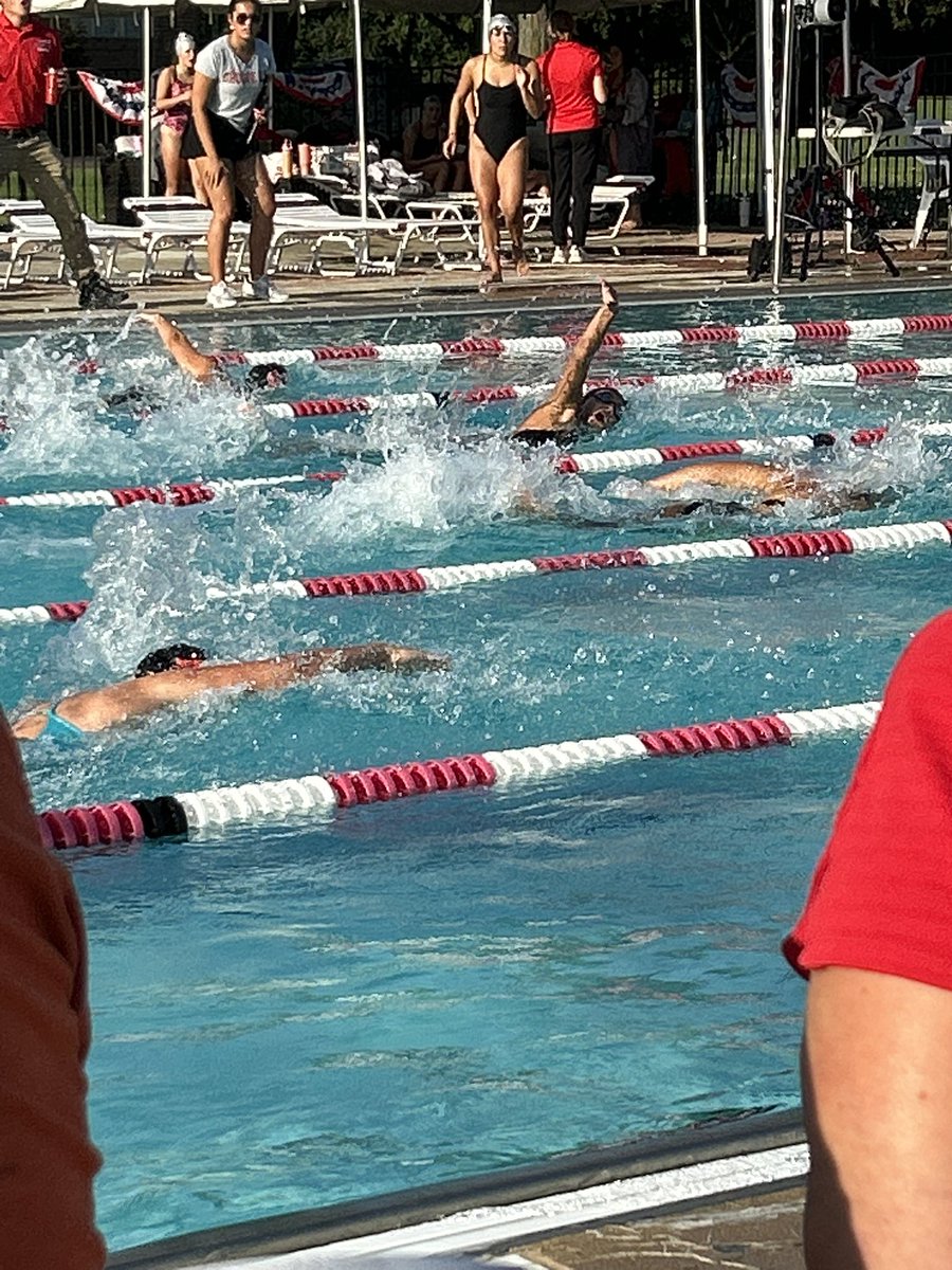 CoachDHopkins's tweet photo. Great day to be a Red Devil! Swim meet and football scrimmage. Thank you to GIYRA for the great thank you basket! #RedDevilPride https://t.co/6xT905OSH8