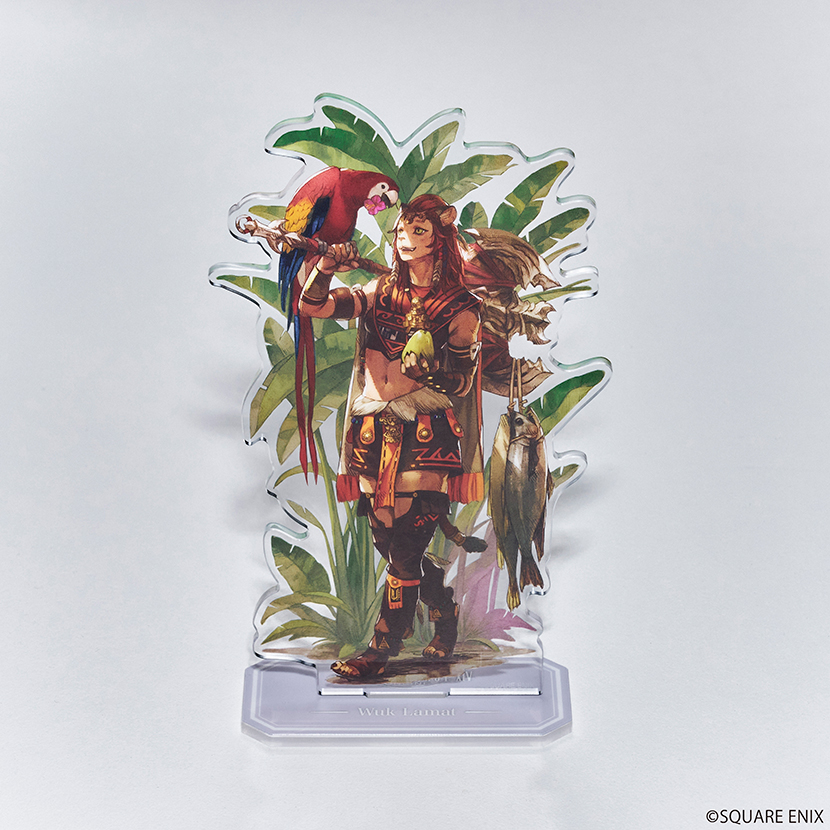 SQEX_eSTORE's tweet photo. 『ファイナルファンタジーXIV: 黄金のレガシー』から、アクリルスタンドが登場！透明感を出した仕上がりになっています。魅力的なキャラクターをお手元でもお楽しみください。「クルル」「ウクラマト」「エレンヴィル」「コーナ」「スフェーン」の全5種。#FF14
https://t.co/vXgJFgLuLz https://t.co/Wy5D2sAF6M