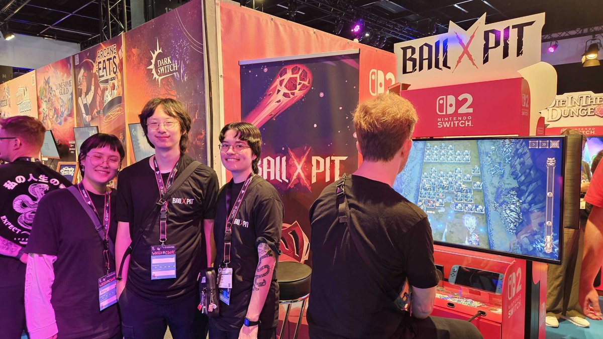 BALL x PIT being played on Nintendo Switch 2 in the wild!

The wild being Gamescom.