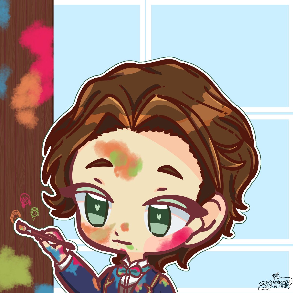 Art raffle prize ‼️‼️‼️🥺 anw I'm gonna remake my comm sheets to added this chibi style 🫶