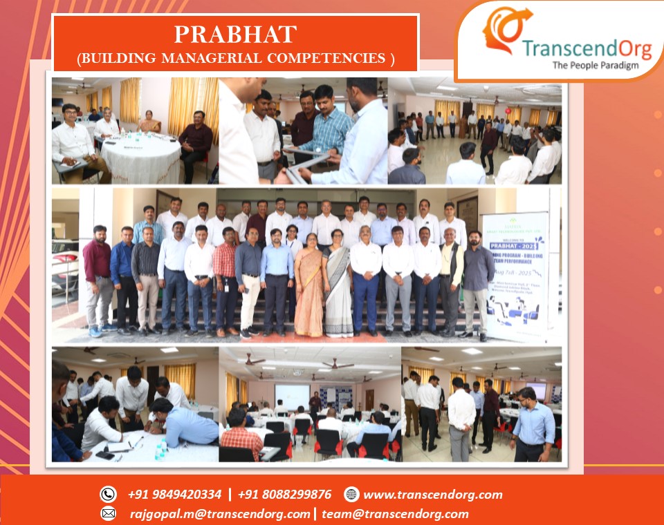 Transcendorg1's tweet photo. Matrix Smart Tech launched its first residential trg progr Prabhat on 7th &amp; 8th Aug  25 at NIMSME, Hyd. Facilitated by Col. M. Rajgopal, the sessions focused on productivity, and team alignment, with sr leadership sharing insights to drive individual &amp; organizational growth. https://t.co/lXHw1rDRw2
