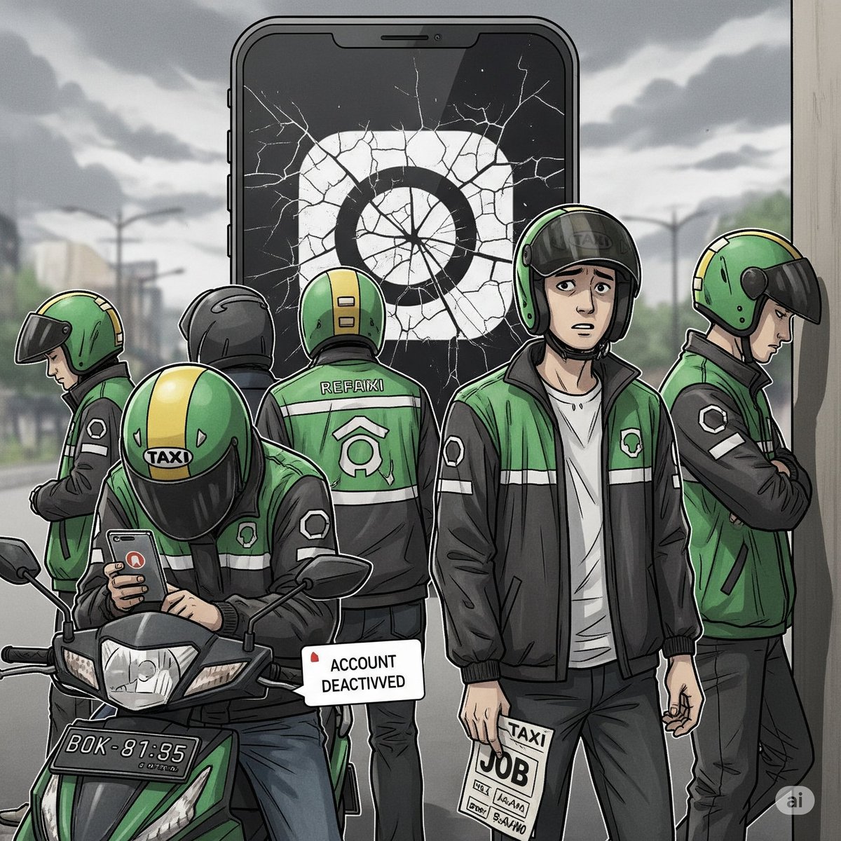 Guys, bayangin deh kalo tiba-tiba aplikasi ojol pada ilang 😱 Terus, ratusan ribu abang-abang dan mbak-mbak ojol pada kemana ya nyari rezeki? 🤔 Ini bukan cuma soal mereka lho, tapi bisa ngefek banget ke kita semua secara ekonomi dan sosial. #Ojol #NasibDriverOjol #DampakEkonomi