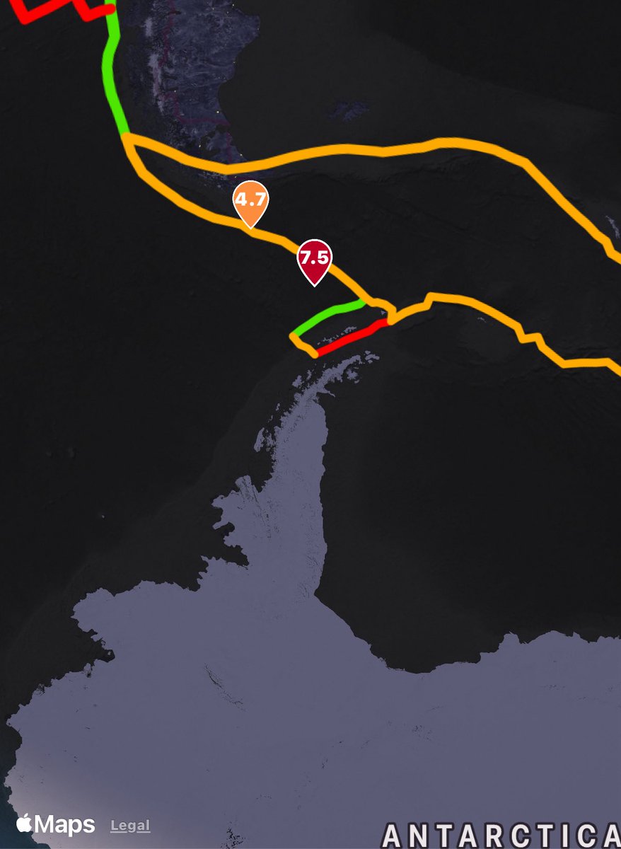 MITACLLC's tweet photo. Earthquake in the Drake Passage looks like it’s been downgraded. https://t.co/vbh1NwPDue