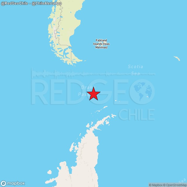 INTERNACIONAL - REVISADO ⚠️ | Un sismo de magnitud 7.5 (Mww) ocurrió a las 02:16:18 UTC (22:16 hora chilena) de hoy, jueves 21 de agosto del 2025, a 207 kilómetros al sur-sureste de Tolhuin, Tierra del Fuego, Argentina 🇦🇷 (región del Paso de Drake, Antártica 🇦🇶, a una profundidad