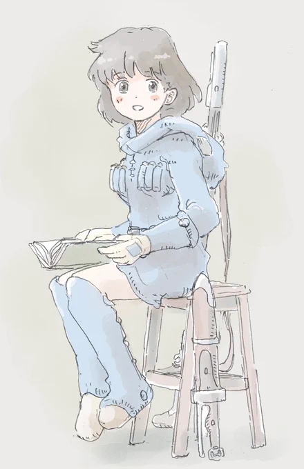 これはずいぶん前に描いたナウシカだけど、わりと好き。