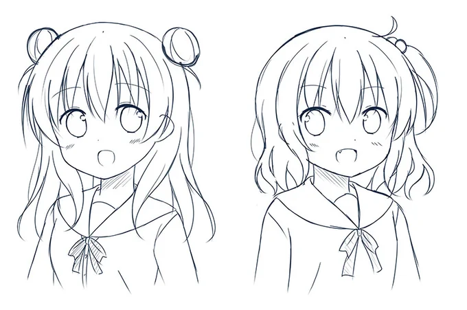 新刊のキャラ練習の落書きです #絵描きさんと繋がりたい 