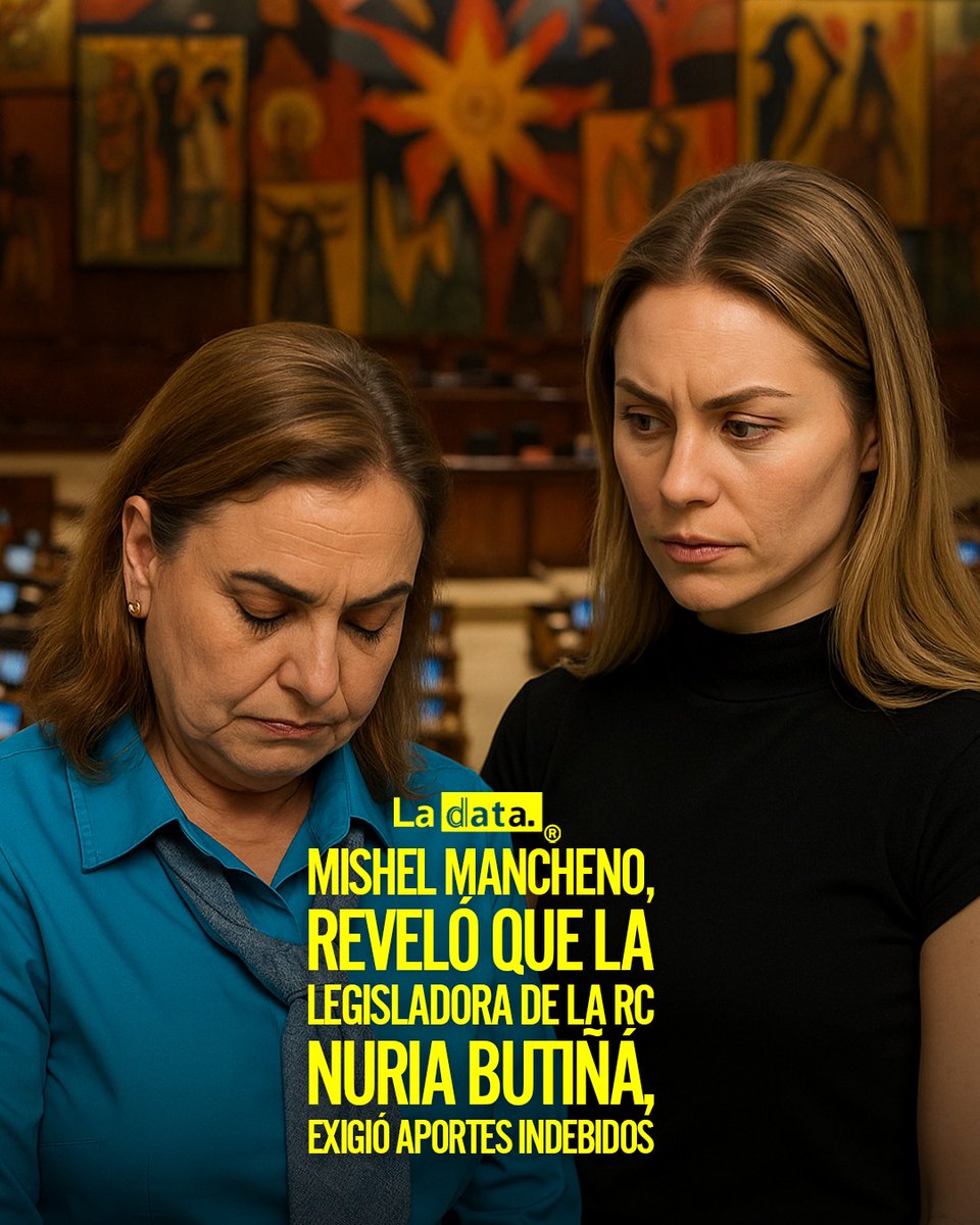 #Tendencia “Diezmos, amenazas y abusos: eso denunció hoy en la Asamblea”

La vicepresidenta de la Asamblea Nacional, Mishel Mancheno, reveló que la legisladora de la Revolución Ciudadana, Nuria Butiñá, exigió aportes indebidos, amenazó y hostigó a un exasesor. “Las pruebas son