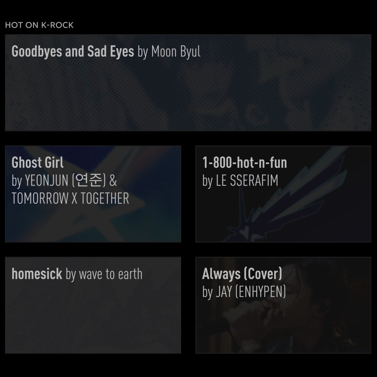 Genius Korea (@genius_kor) on Twitter photo #GeniusCharts | “Goodbye and Sad Eyes” by #MOONBYUL of #MAMAMOO (<a href="/RBW_MAMAMOO/">마마무(MAMAMOO)</a>) debuts at #1 on the daily K-Rock chart in Genius Korea!
It becomes MOONBYUL’s first #1 on any Genius Korea chart since “머리에서 발끝까지 (Shutdown)” ft. Seori topped the daily K-R&B chart in 2021! #GeniusCharts | “Goodbye and Sad Eyes” by #MOONBYUL of #MAMAMOO (<a href="/RBW_MAMAMOO/">마마무(MAMAMOO)</a>) debuts at #1 on the daily K-Rock chart in Genius Korea!
It becomes MOONBYUL’s first #1 on any Genius Korea chart since “머리에서 발끝까지 (Shutdown)” ft. Seori topped the daily K-R&B chart in 2021!