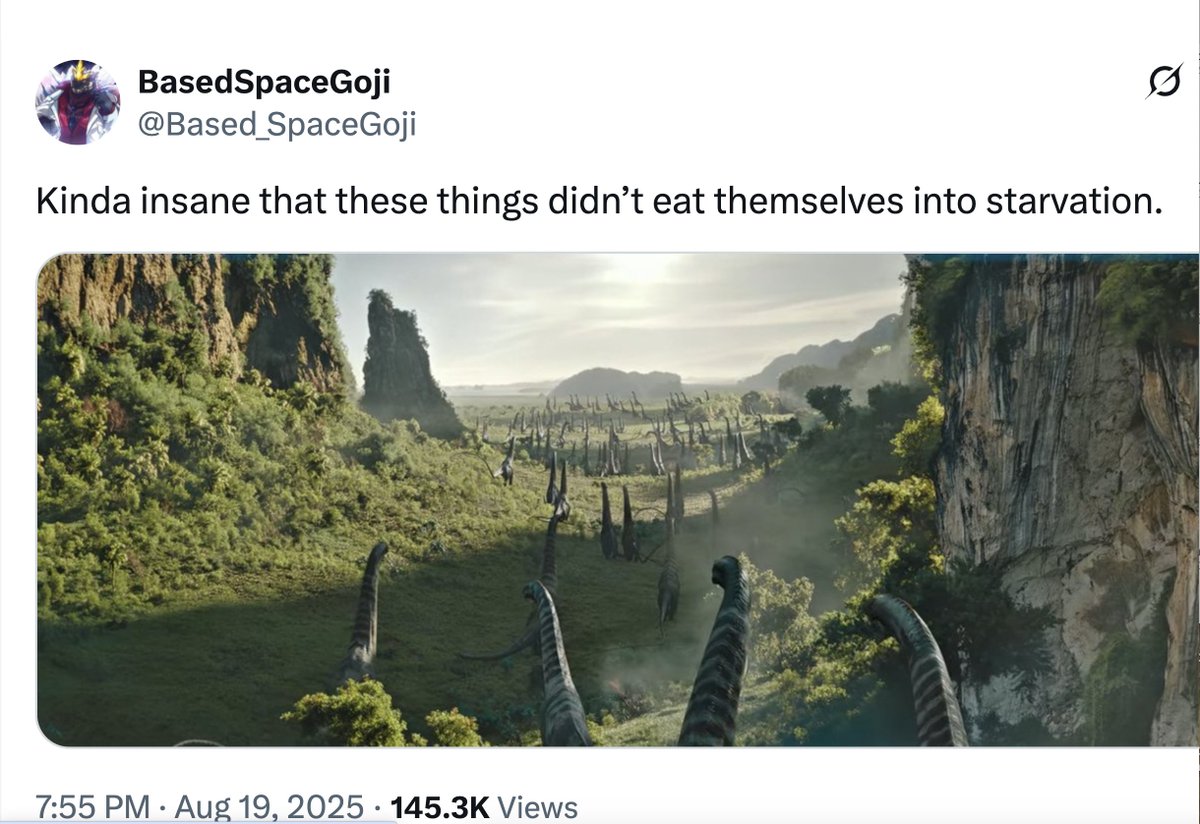 If we're talking sauropods in general, there are several reasons why this didn't happen 🧵