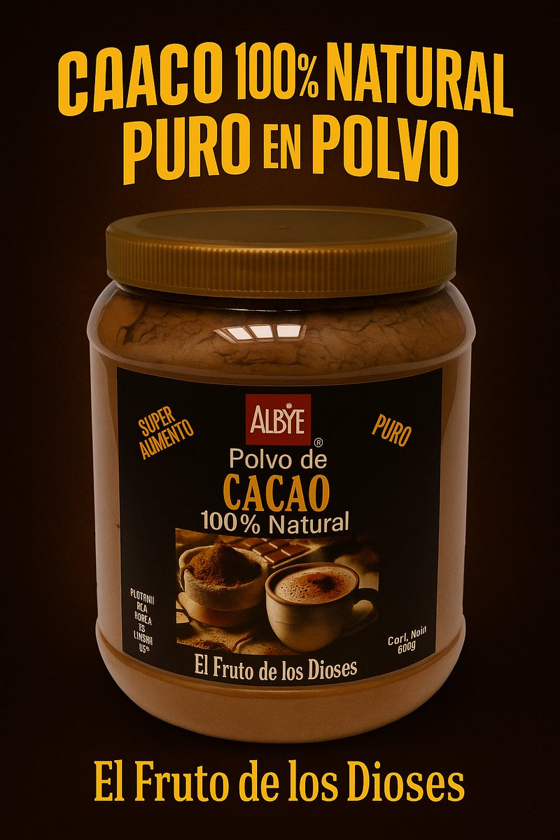 AlbyeMx's tweet photo. Albye Cacao 100% Natural Puro en Polvo, Auténtico, de la Selva a Tu Taza! https://t.co/UOBnGit4L3