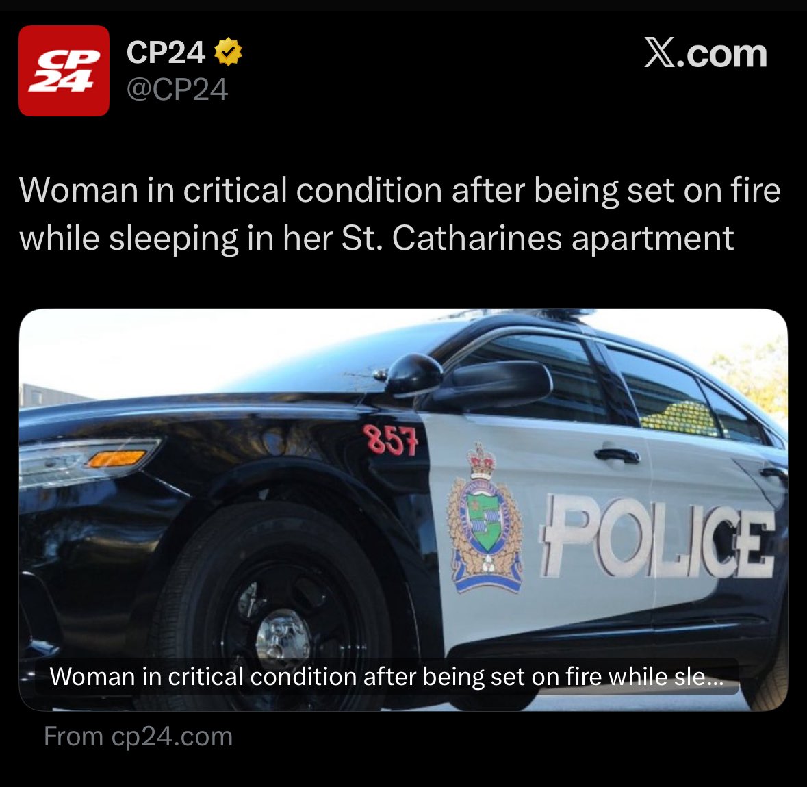 Anti-Taxxer (@mapleblooded) on Twitter photo Three intruders entered this woman’s apartment and set her on fire while she was sleeping.
Is this how the Police expect you to reasonably defend yourself?
Just lay there and die? Three intruders entered this woman’s apartment and set her on fire while she was sleeping.
Is this how the Police expect you to reasonably defend yourself?
Just lay there and die?