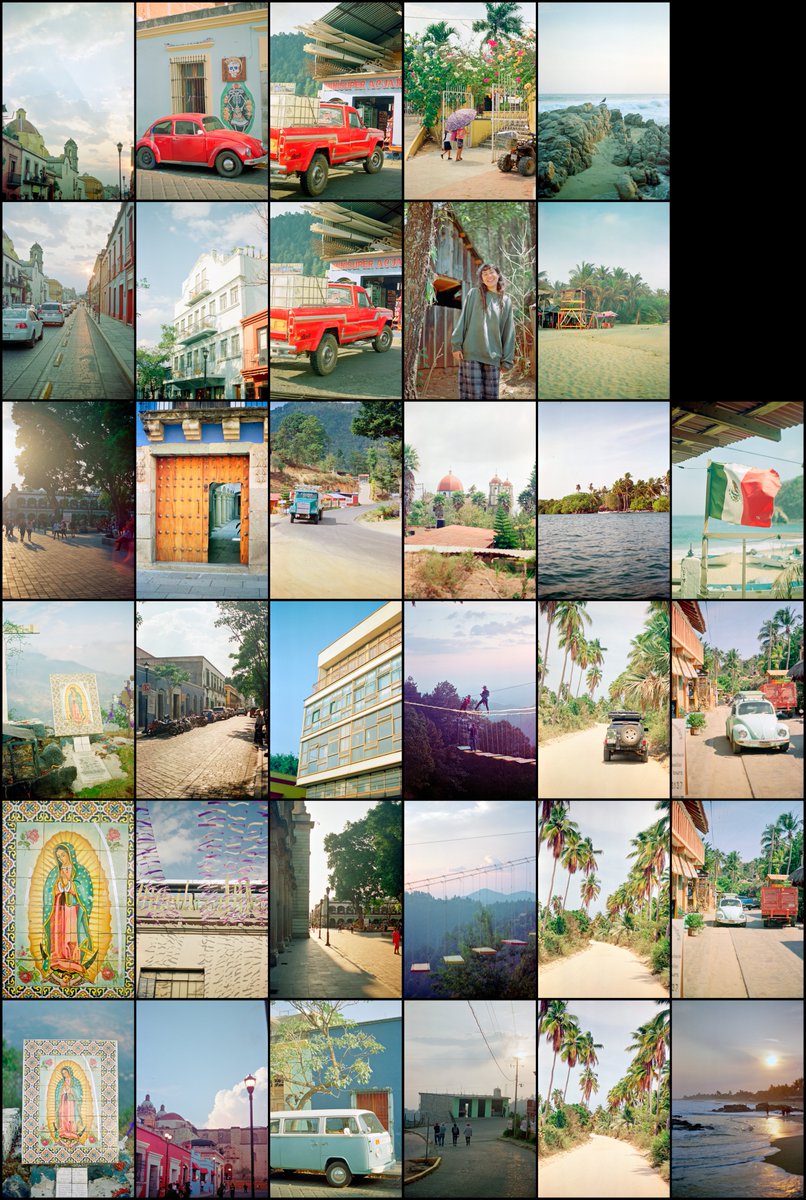 A contact sheet from Oaxaca linda.
