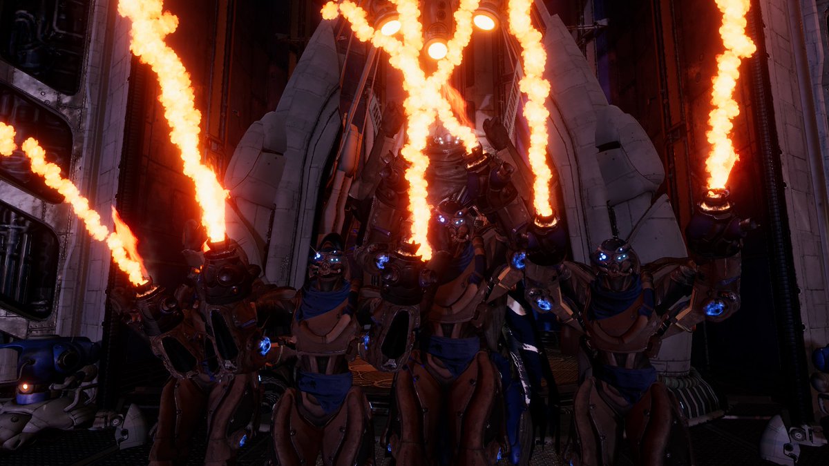HouseResVrc's tweet photo. First week in the new command ship and it seems are Eliksni are out and about. 

heres some of the many pics taken from  our VRChat  Events this week 

#VRChatDestiny #DestinyVRChat #VR #VRCHAT #vrchatcommunity https://t.co/ginYcgNKQS