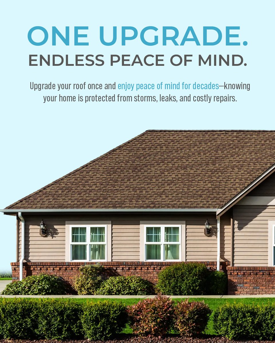 proliancegc's tweet image. One upgrade = decades of peace of mind. 🏠✨ 
Protect your home from storms, leaks &amp;amp; costly repairs with a roof built to last. 
#Roofing #HomeProtection #DurableRoof #PeaceOfMind
