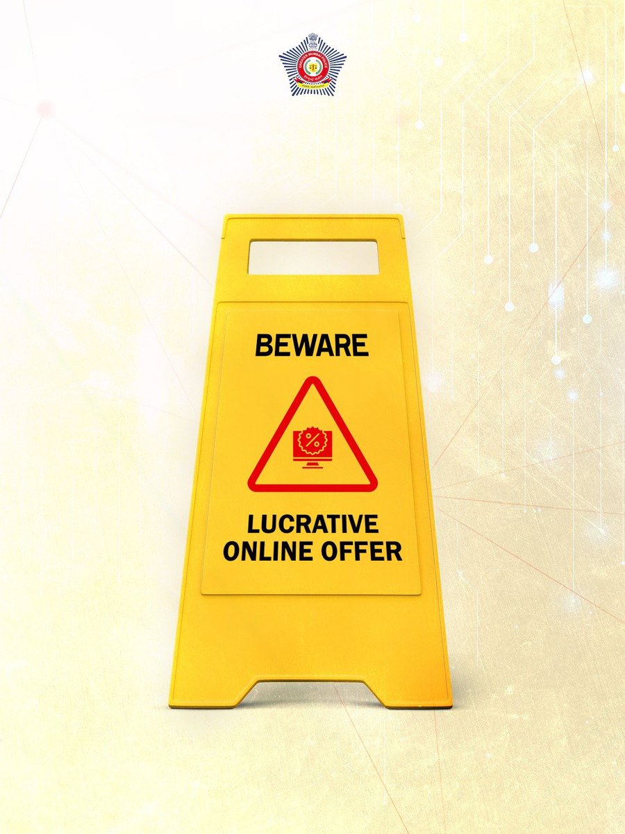 A loot-crative promise always sets you on a slippery path to loss!

Always be a wise online shopper because caution is your best discount. 

#OnlineShoppingAlert
#BeCyberSafe