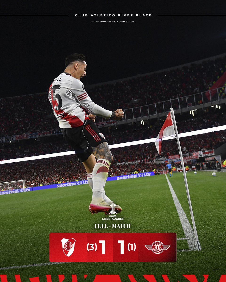 We move on to quarter-finals!

All together, let's go River Plate 🤍❤️🤍